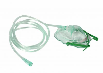 Oxygen mask with tube